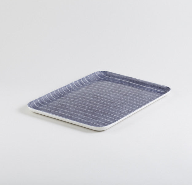 Navy & White Rectangle Linen Tray - Emporium of the Modern Man
- 2