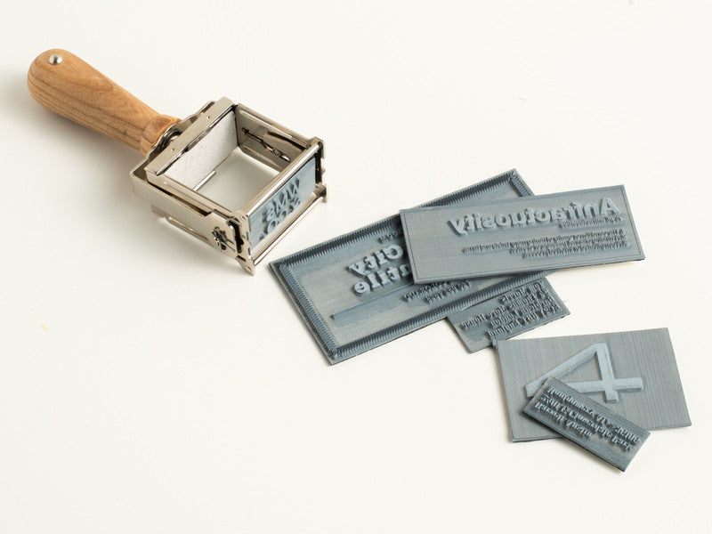 Self-Inking Rubber Stamp Natural Ash + Nickel
