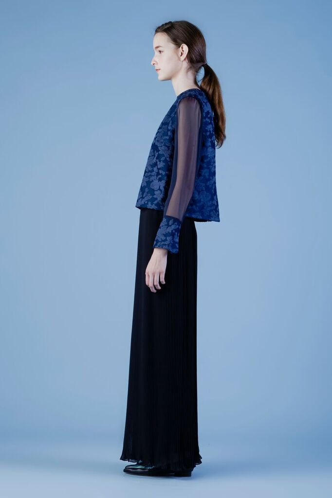 Oriental Jacquard top with illusion sleeves #07B - Emporium of the Modern Man
- 5