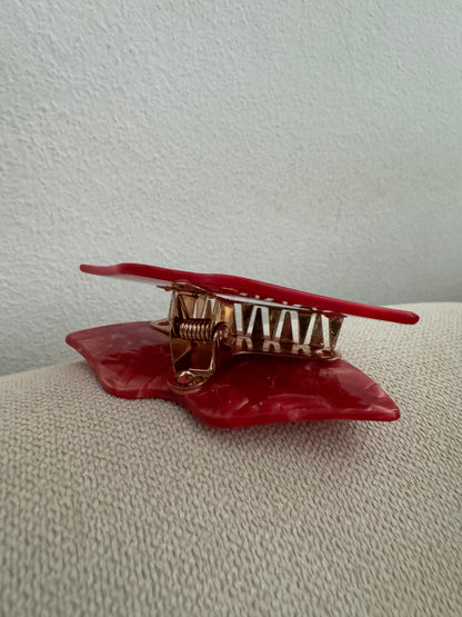 Red Lip Claw Clip by Veronique