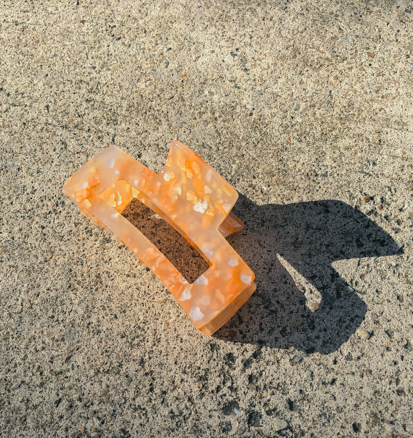 Brown Terrazzo Hair Claw by Veronique