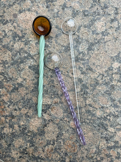 Handmade Candy Glass Spoons by PROSE Tabletop