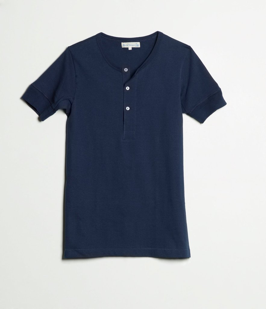 207 HENLEY 1/4 SLEEVE T-SHIRT by MERZ B SCHWANEN