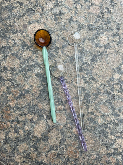Handmade Candy Glass Spoons by PROSE Tabletop