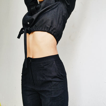 Criss-cross Drawstring Shirt #57A