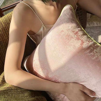 Velvet Square Cushion in Mustard by PROSE Tabletop