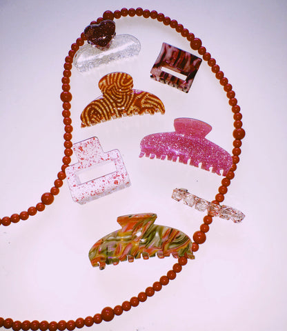 Rose Quartz Hair Clasp by Veronique