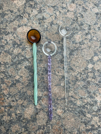 Handmade Candy Glass Spoons by PROSE Tabletop