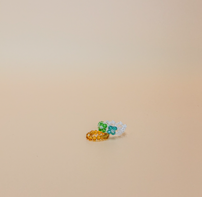 Zinnia Beaded Ring by Veronique