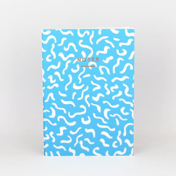 'Wiggle' Notebook (Bright Blue) - Emporium of the Modern Man
 - 1