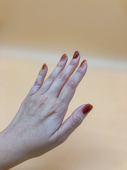 Amber Press On Nails (Custom) by Veronique