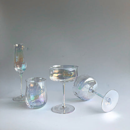Iridescent Ripple Champagne Flute by PROSE Tabletop