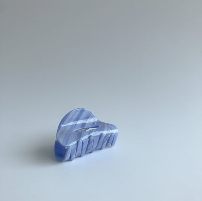 Striped Hair Claw in Blue by Veronique