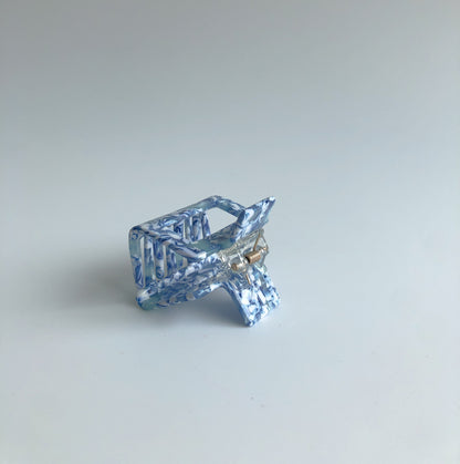 Marbled Hair Claw in Blue by Veronique