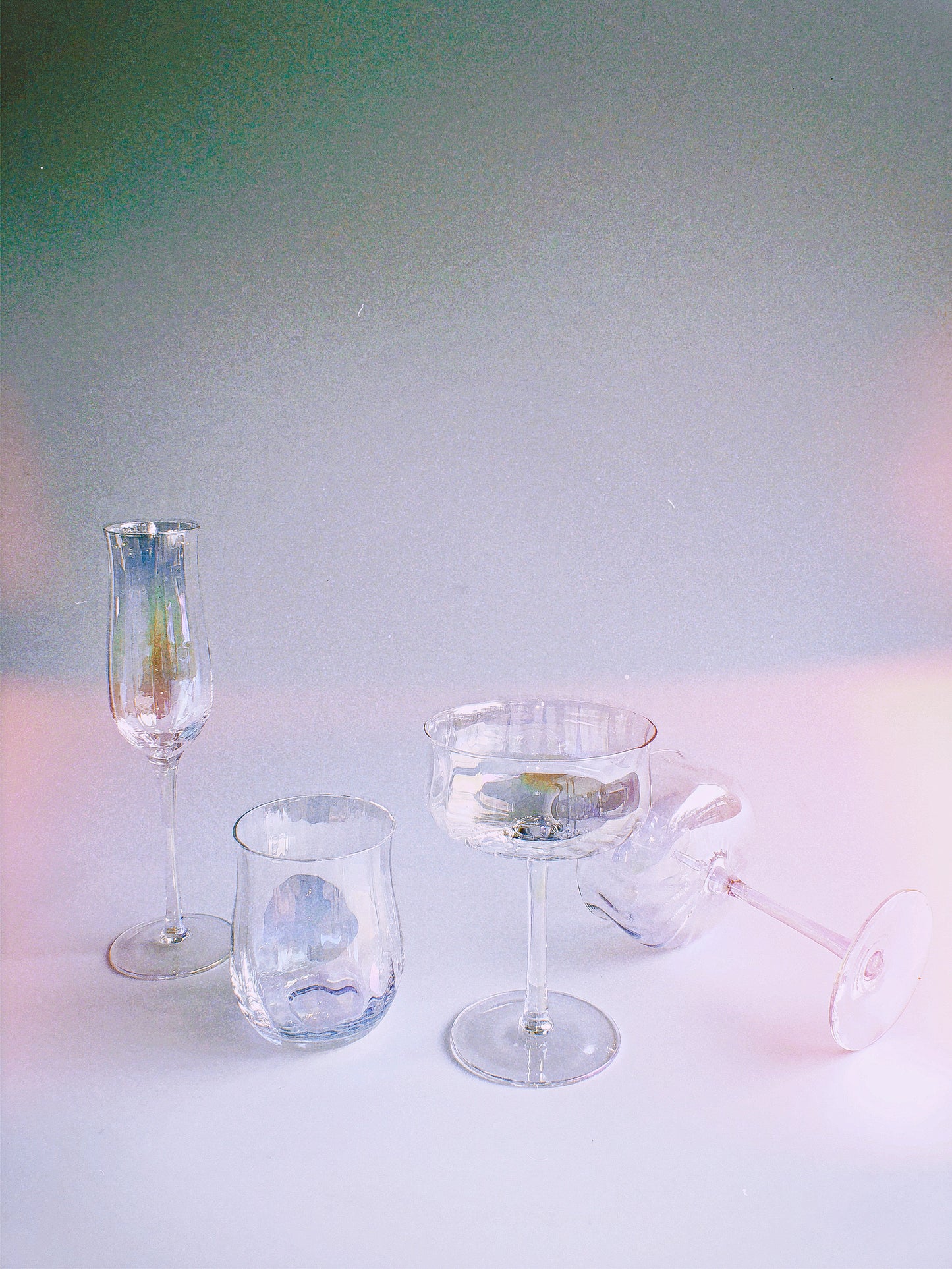 Iridescent Ripple Parfait Glass by PROSE Tabletop