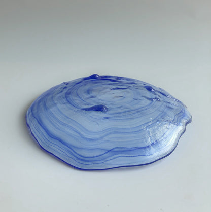 Cobalt Swirl Serving Plates by PROSE Tabletop