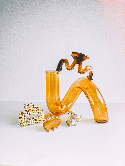 Amber Squiggle Hair Claw by Veronique