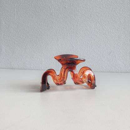 Amber Squiggle Hair Claw by Veronique