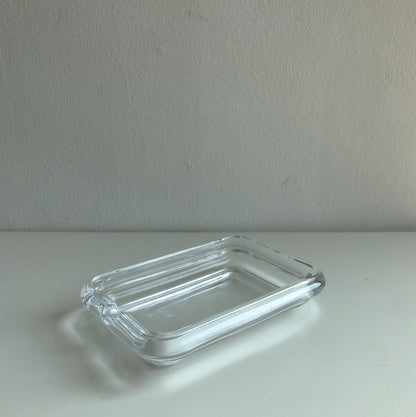 Clear Glass Soap Dish by PROSE Décor