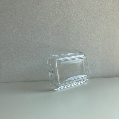 Clear Glass Soap Dish by PROSE Décor