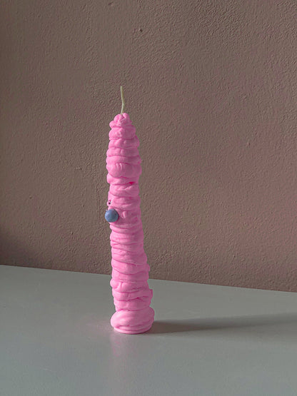 Pink Monster Candle by nag.19