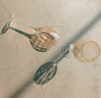 Vintage Amber Wine Glass by PROSE Tabletop