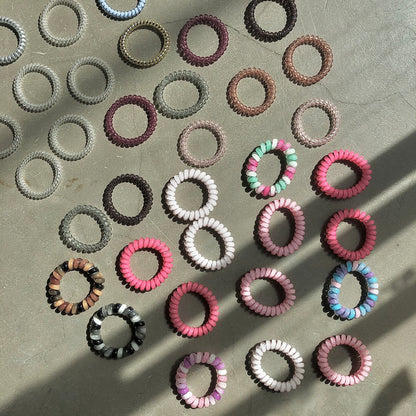 Veronique Curacao Phone Cord Hair Ties