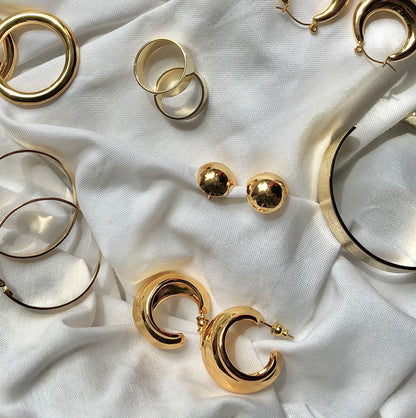 Ball Earrings in 925 Silver by Veronique
