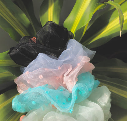 90s Textured Hair Scrunchies by Veronique