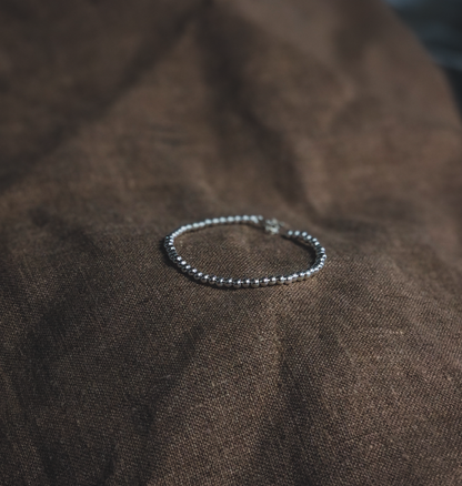 Beaded Bracelet  by Veronique 925 Silver