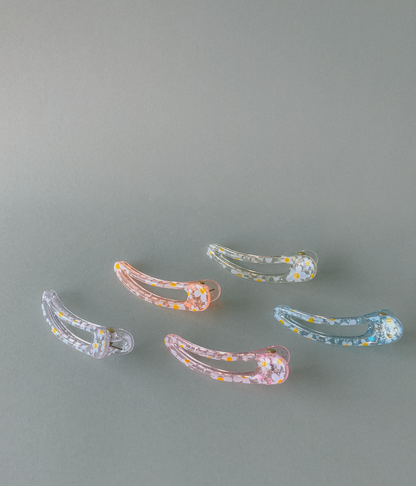 Daisy Teardrop Hair Slides by Veronique