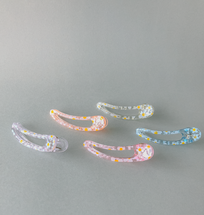Daisy Teardrop Hair Slides by Veronique