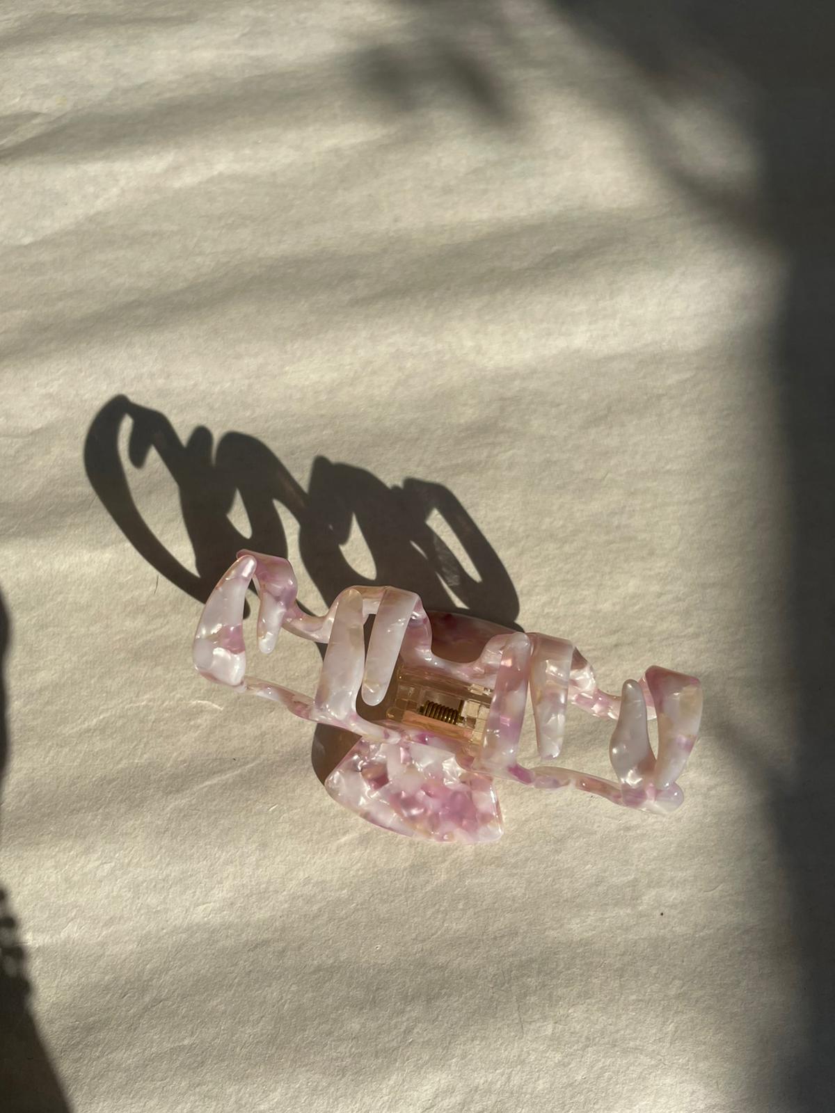 Amethyst Squiggle Hair Claw by Veronique