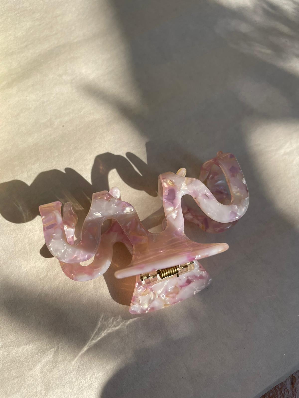 Amethyst Squiggle Hair Claw by Veronique