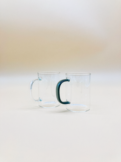 Coffee Mug with Monochrome Accent Handle by PROSE Tabletop