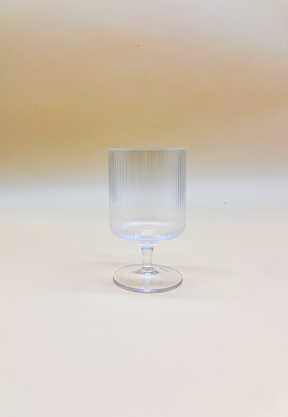 Vintage Style Ripple Goblet  by PROSE Tabletop