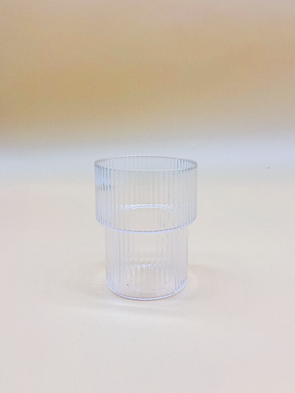 Vintage Style Ripple Water Glass by PROSE Tabletop