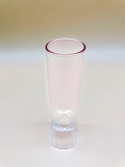 Handblown Pink Champagne Glass by PROSE Tabletop