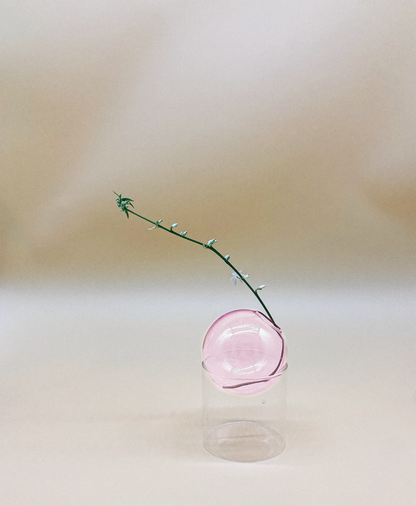 Fishbowl Mini Vase in Rosé by PROSE Botanical