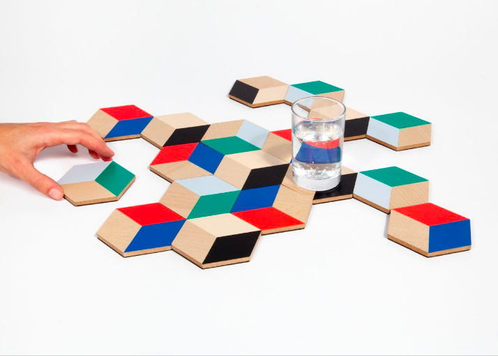 Table Tiles - Green/Gray - Emporium of the Modern Man
 - 7