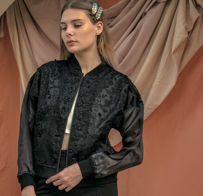 3D Organza Bomber #48B