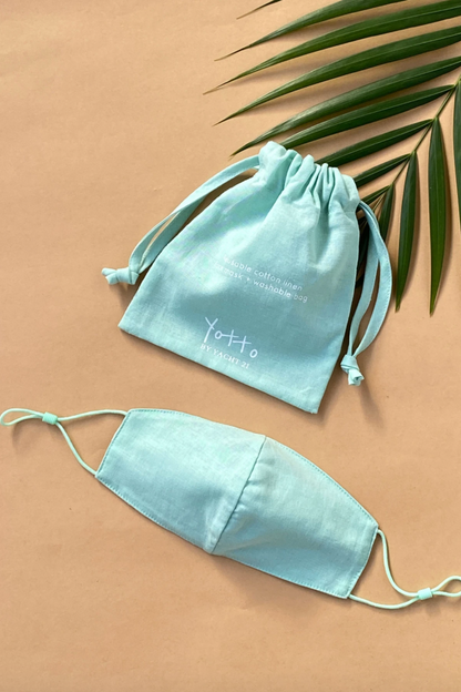 Lilac Reusable Face Mask & Bag by YOTTO V.2