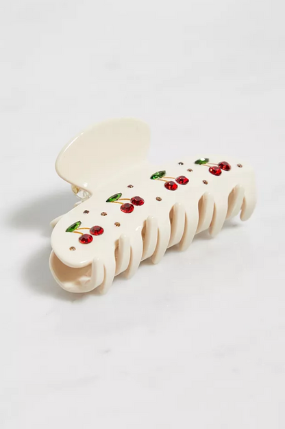 Cherry Bedazzle Hair Claw by Veronique