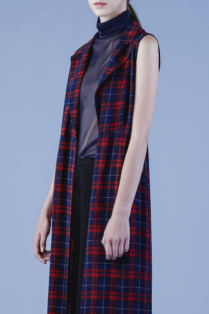 Chiffon Tailored Maxi Vest #14c - Emporium of the Modern Man
 - 3