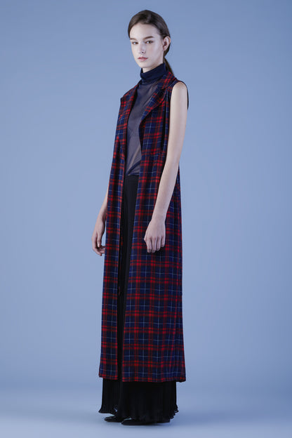 Chiffon Tailored Maxi Vest #14c - Emporium of the Modern Man
 - 1