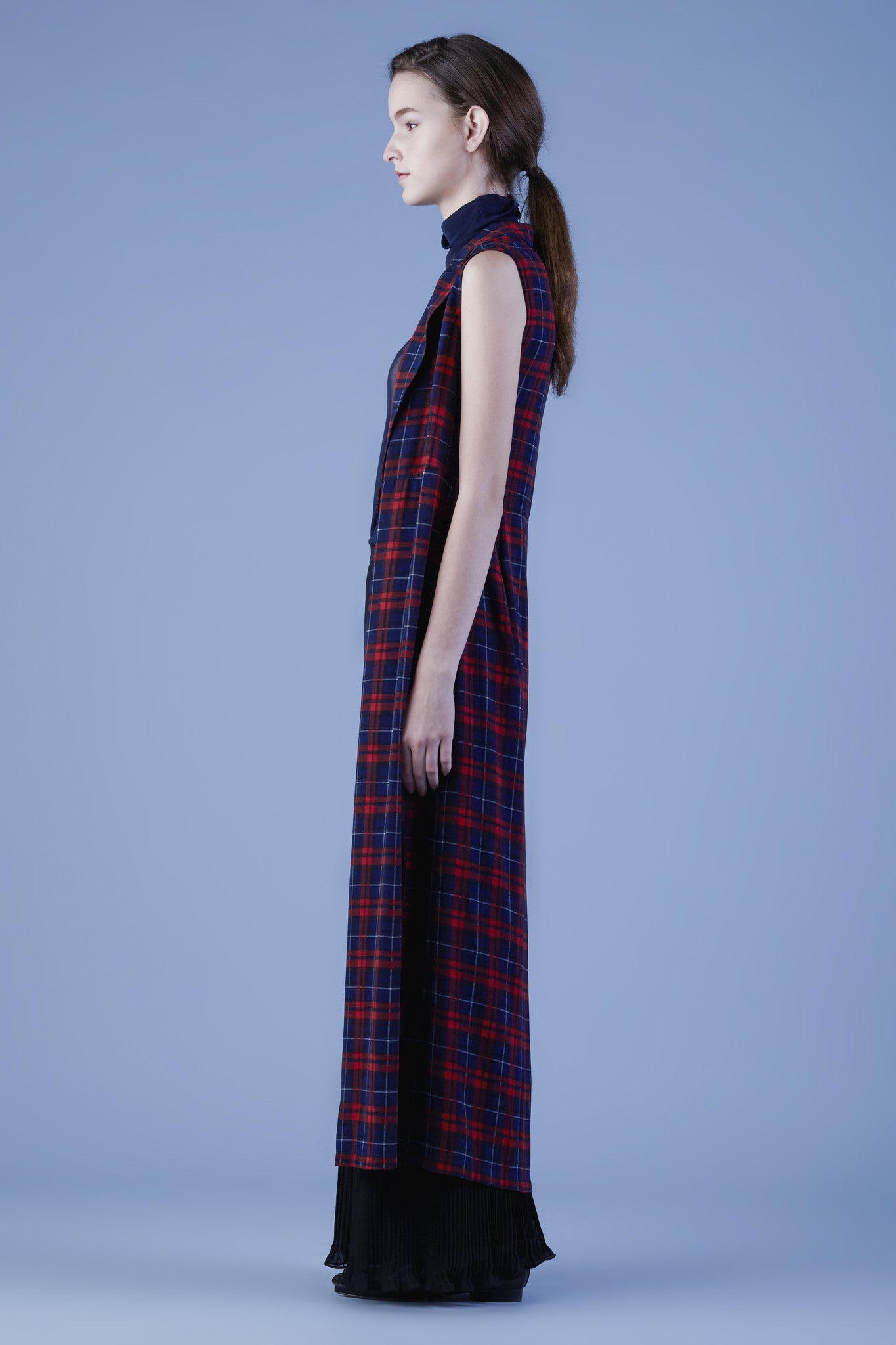 Chiffon Tailored Maxi Vest #14c - Emporium of the Modern Man
 - 4