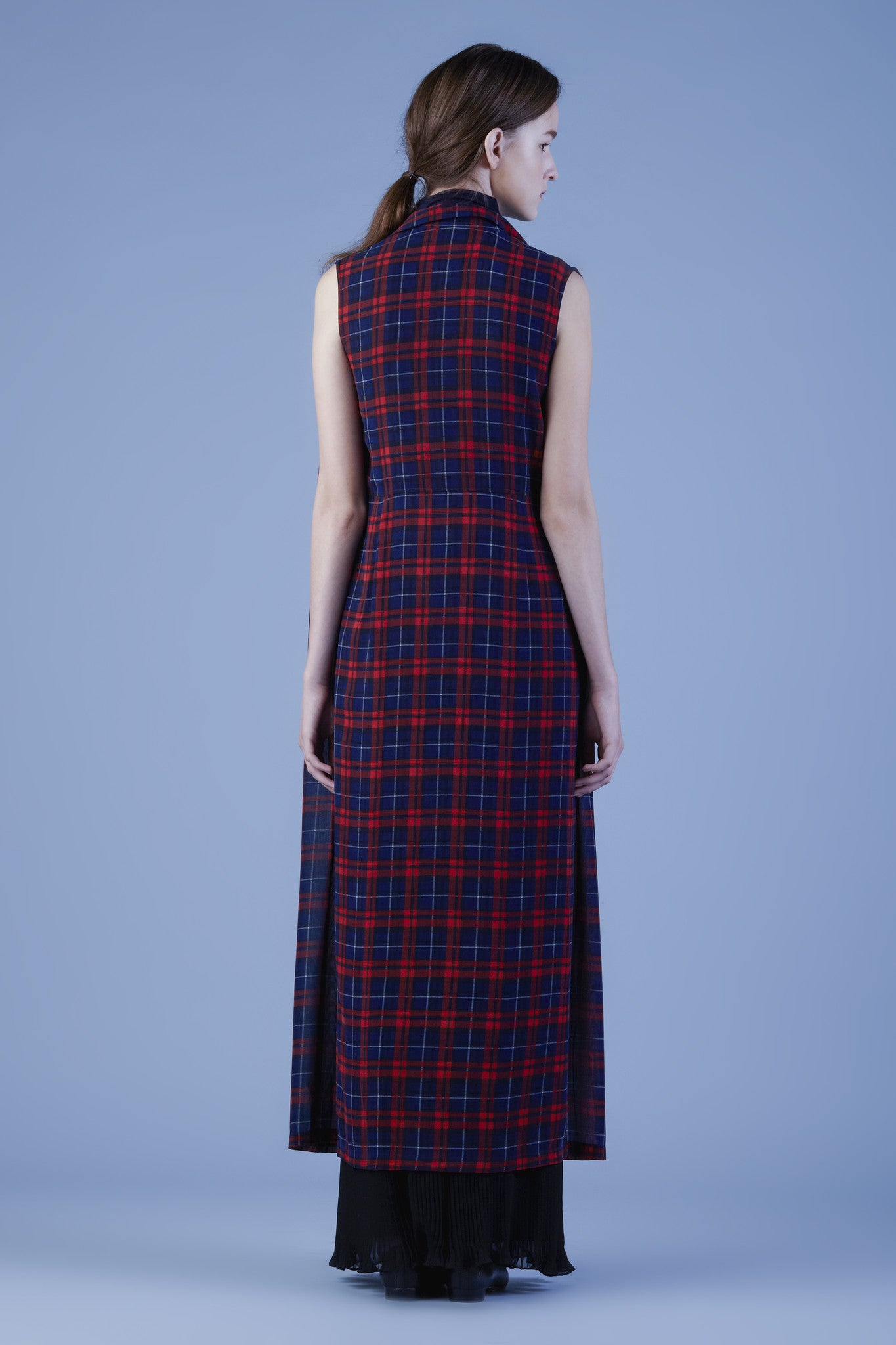 Chiffon Tailored Maxi Vest #14c - Emporium of the Modern Man
 - 5