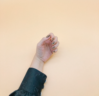 Ikat Press On Nails (Custom) by Veronique