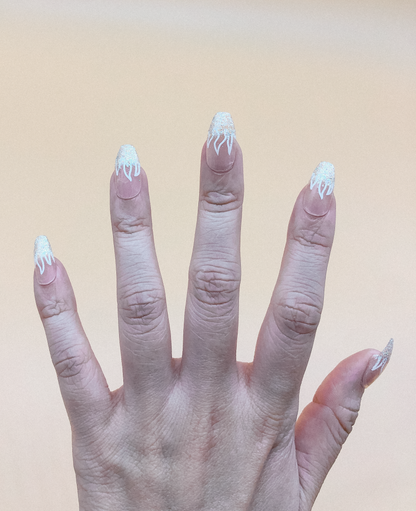 White Fang Press On Nails (Custom) by Veronique