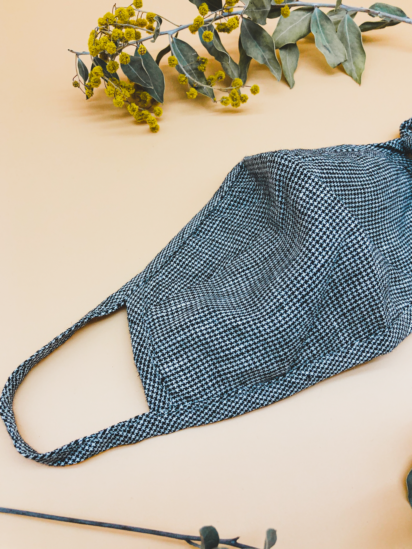 Houndstooth Reusable Face Mask by Veronique